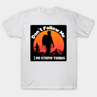 Solo Trekker Sunset Silhouette T-Shirt